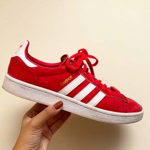 Adidas Cherry Red Campus Sneakers